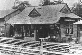 Historic Germantown train station (the current station is a replica of the historic one)